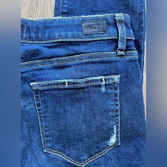 PAIGE Hoxton Crop size 28 Ankle Hibiscus Distressed - Picture 11 of 13